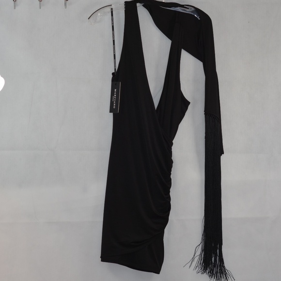 Marciano Guess Black Dress with Scarf SZ L NWT - Picture 1 of 11